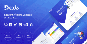 DCode SaaS & Software Landing Page  WordPress Theme 